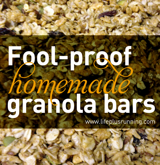 fool-proof (allergy-free) homemade granola bars // lifeplusrunning.com